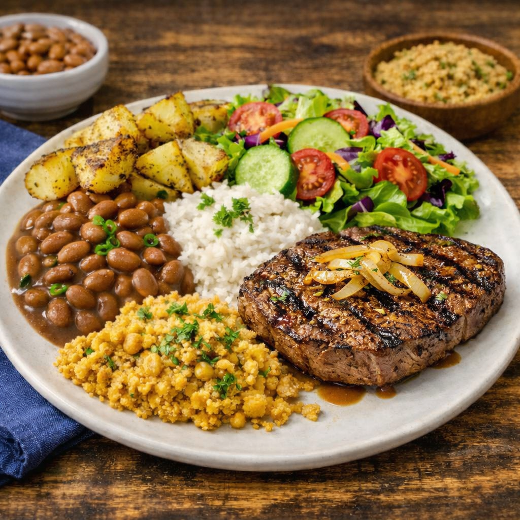 Bife de Alcatra + Refri Caçula